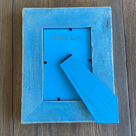 4 x 6 made in India rustic blue wood new frame! - Picture 2 of 2
